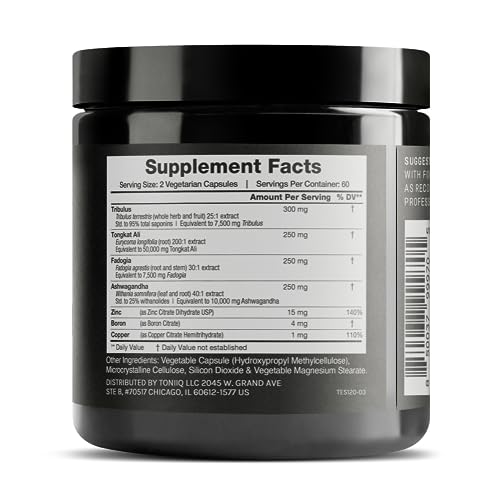 Elite T Formula: 75,000mg Power Capsules - Enhanced with Tribulus (95% Saponins)