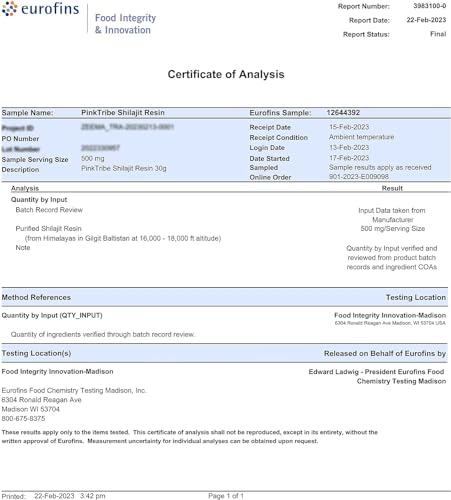 Shilajit Resin, Original Himalayan Shilajit 30g - Gold Grade 100% Pure, Rich in Fulvic