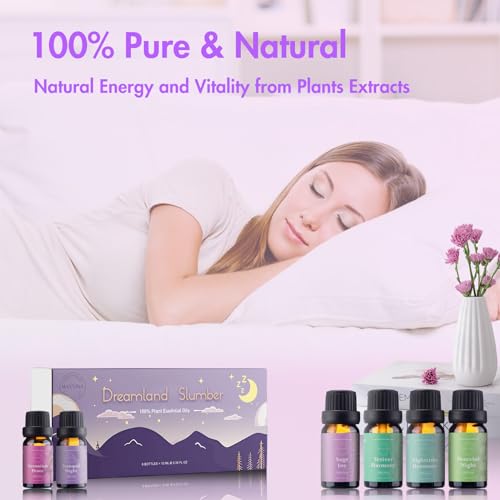 WECONA Essential Oils for Diffusers For Home - Dreamland Slumber Aromatherapy Oils Set