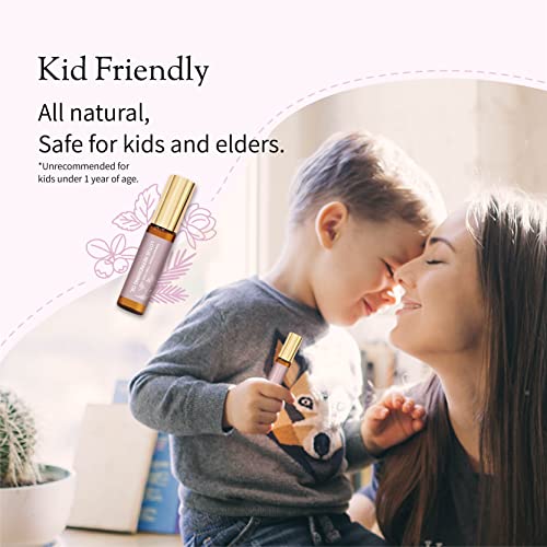 Don Du Ciel Organic and Kid-Friendly Lotus Essential Oil Blend Roll On for Stress Relief and Itch Relief