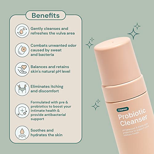 Ease - Probiotic Cleanser, Intimate Foaming Feminine Wash, Gentle Feminine Care Formula