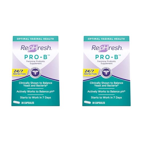 Rephresh Pro-B Probiotic Supplement for Women, 30 Oral Capsules (Pack of 2)