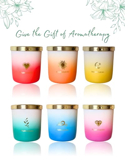 Inspired Picks Refreshing Green Candle – Wood Sage & Sea Salt w/Gold Stemmed Leaves Symbol