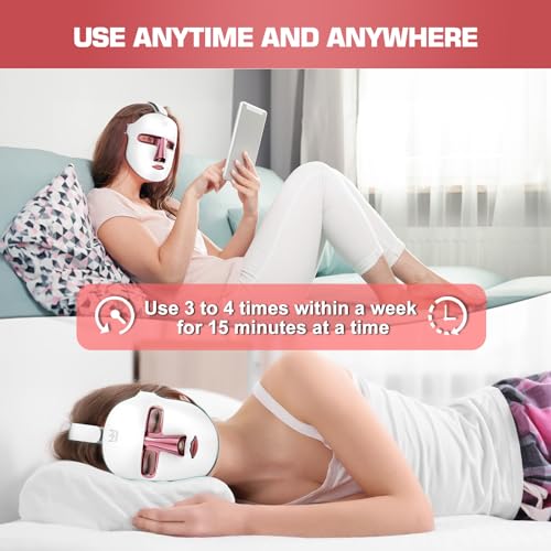 Red Light Therapy M-Ask Red Light Facial M-Ask Red Light Therapy for Face 7-1 Colors Light for Face Home Use