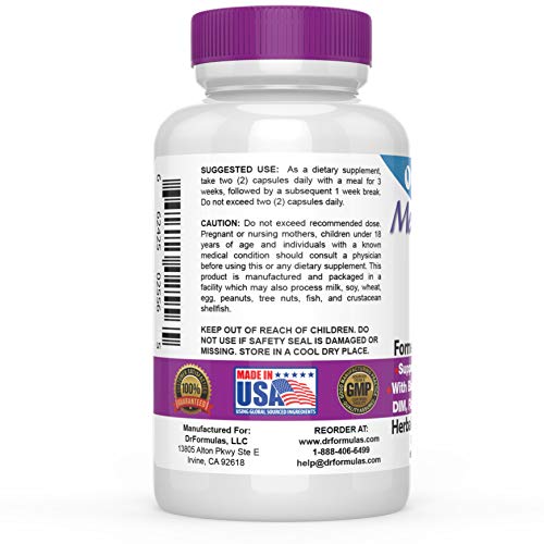 DrFormulas Menopause Supplement for Hot Flashes, Night Sweats Relief, and Support with DIM