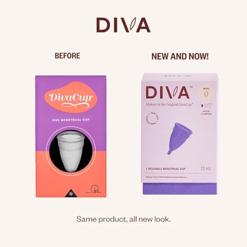 DivaCup - BPA-Free Reusable Menstrual Cup - Leak-Free Feminine Hygiene - Tampon and Pad
