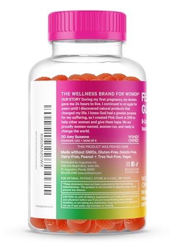 Pink Stork Fertility Gummies, Support Conception and Hormone Balance for Women with Inositol