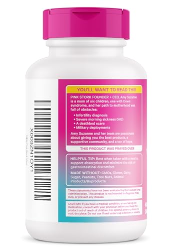 Pink Stork Vitex Supplement for Women - 1000 mg Organic Chaste Tree Berry to Support Hormone Balance