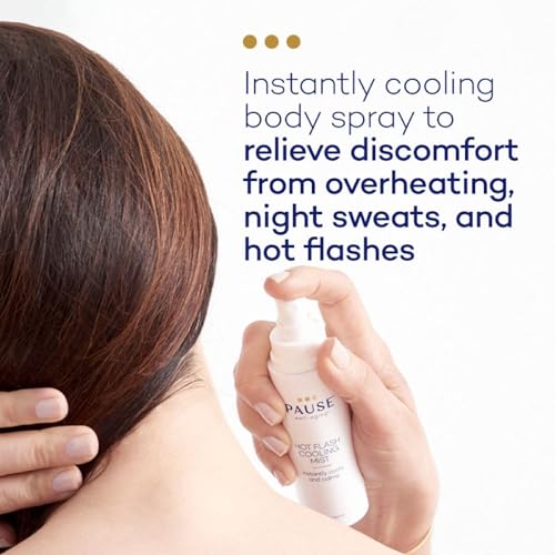 Pause Well Aging Cooling Mist | Calming Mist Spray for Cooling Skin & Stress Relief | Hot Flash Relief