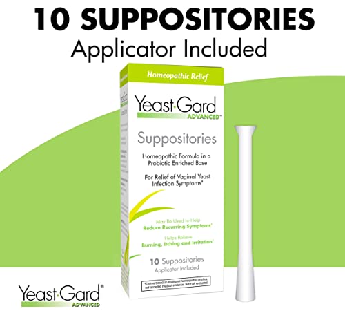 YeastGard Advanced Homeopathic Yeast Infection Vaginal Suppositories - 10 count Box