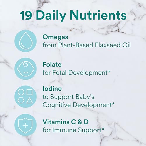 SmartyPants Prenatal Vitamins for Women, Sugar Free Multivitamin Gummies