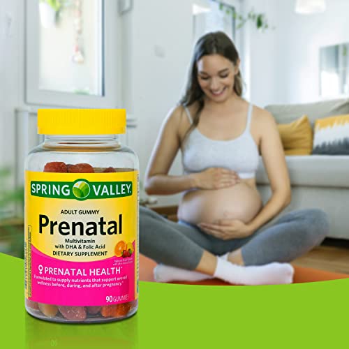 Spring Valley Prenatal Multivitamin Gummies, 90 Ct Bundle with Exclusive Vitamins & Minerals