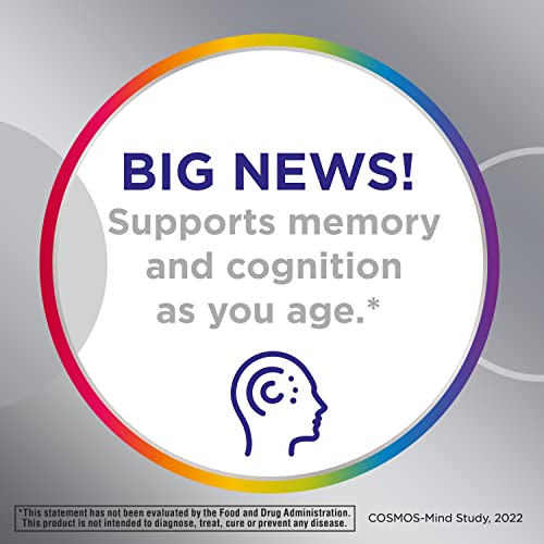 Centrum Silver Men's 50+ Multivitamin with Vitamin D3, B-Vitamins, Zinc for Memory