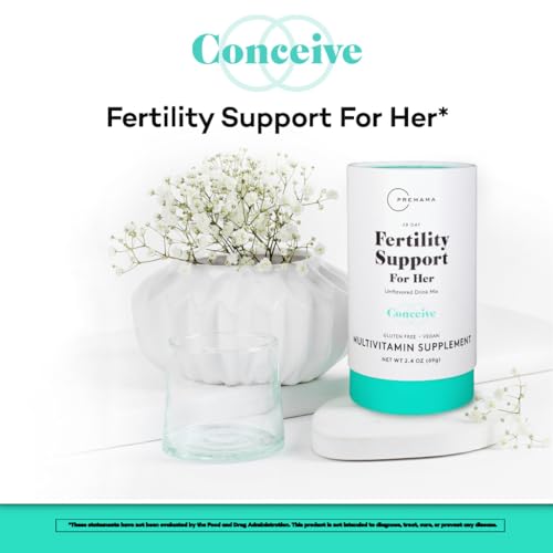 Premama Fertility Support for Her Powder Packets, Multivitamin Supplement