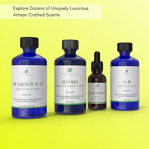 SLK Aroma, Santal Aroma Diffuser Oil, No. 26, Ultra Luxury Niche Blend of The Finest Essential Oils