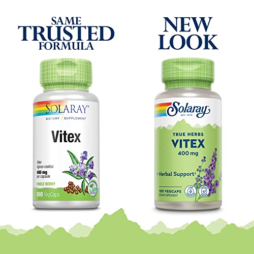SOLARAY Vitex Berry 400mg | Womens Healthy Hormone Balance Formula