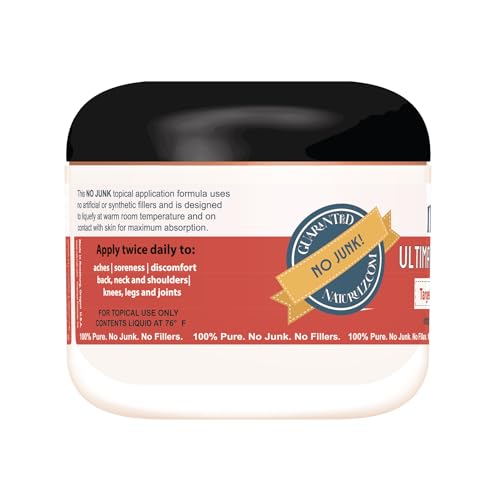 Naturulz Ultimate Healing Cream 4 Ounce Fast-Acting Topical for Backs, Knees, Shoulders, Muscles