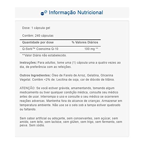 Puritan's Pride CoQ10 100mg, Supports Heart Health, 240 Rapid Release Softgels