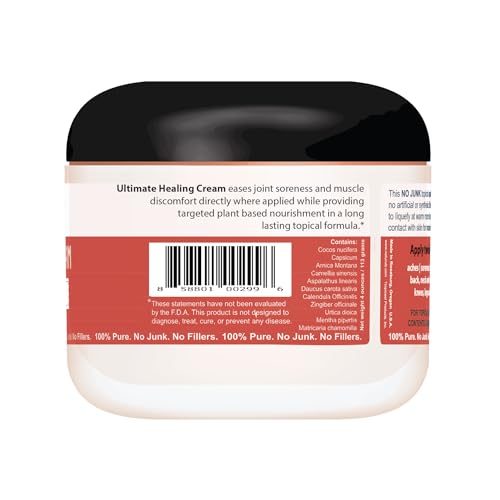 Naturulz Ultimate Healing Cream 4 Ounce Fast-Acting Topical for Backs, Knees, Shoulders, Muscles
