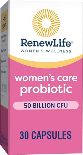 Renew Life Women's Probiotic Capsules, 50 Billion CFU Guaranteed, Supports Vaginal, Urinary