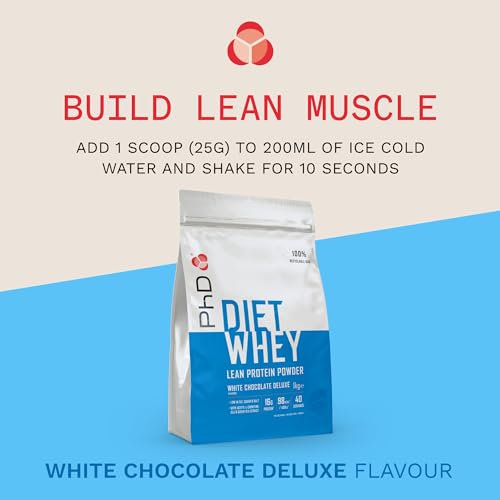 PhD Nutrition Diet Whey Low Calorie Protein Powder, Low Carb, High Protein Lean Matrix