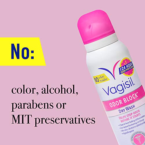 Vagisil Odor Block Multipack for Women, Daily Intimate wash, 20 Feminine Wipes, and Dry Wash