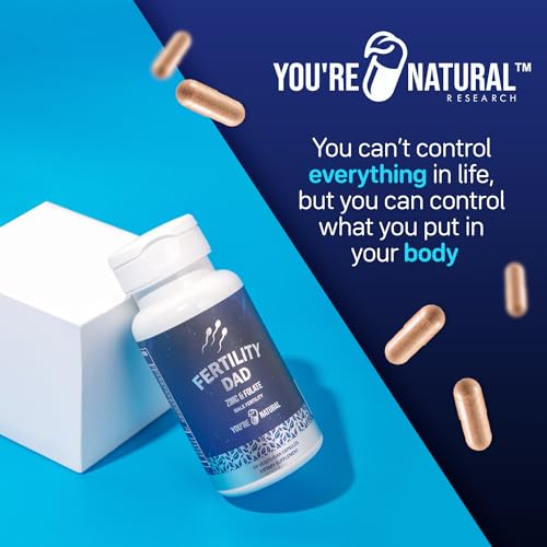 YOU'RE NATURAL Male Fertility Vitamins, Optimal Sperm Count, Motility, and Strength, Ashwagandha