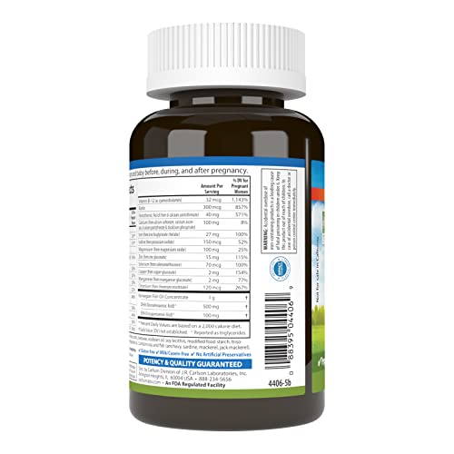 Carlson - Prenatal, Multiple with DHA & Vitamin D3, Pregnancy Health, Fetal Development & Immune