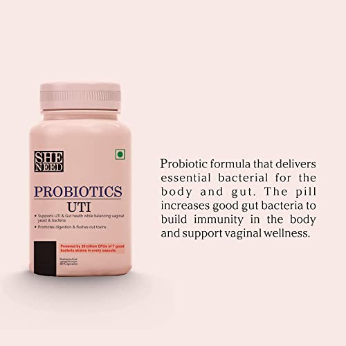 Vishopy, Track UTI PROBIOTICS Supplement for Men Women – 20 Billion CFUs with 7 Strains