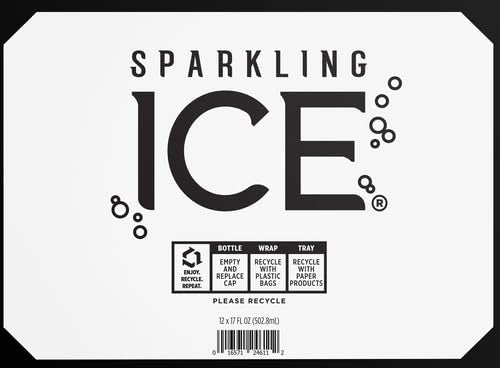 Sparkling Ice, Lemon Lime Sparkling Water, Zero Sugar Flavored Water, with Vitamins