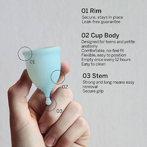 Pixie Cup Soft Menstrual Cup - Ranked 1 for Most Comfortable Reusable Period Cup - Buy One We Give One