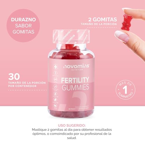 Novomins Fertility Gummies - Fertility Supplements for Women Trying to Conceive–25 Essential Vitamins