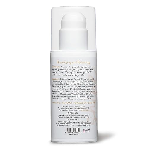 VIDAPURA Dr. Anna's Wild Yam Progesterone Cream for Women - Pregnenolone and Tri-Peptides