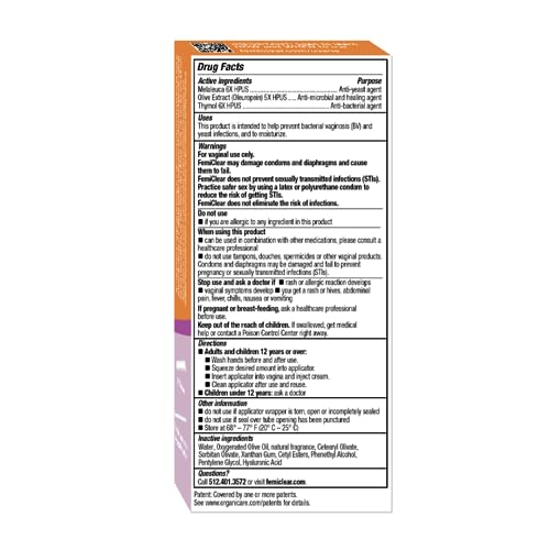 FemiClear BV & Yeast Infection Protection Vaginal Cream, Made with Natural Ingredients
