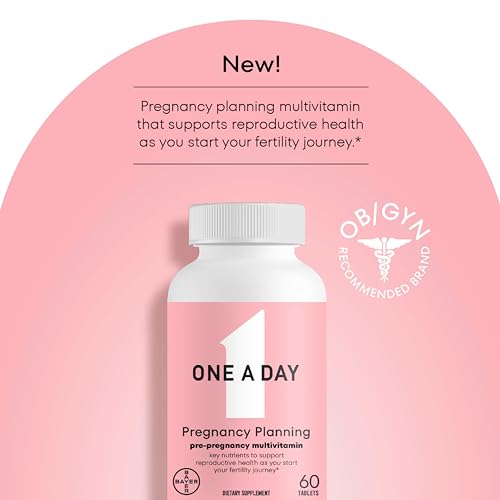 One A Day Pregnancy Planning Prenatal Multivitamin for Women, Pre Pregnancy Vitamins