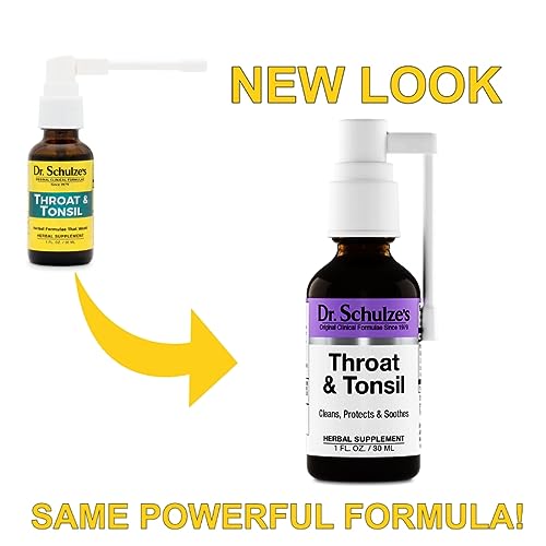 Dr. Schulze's Throat & Tonsil | Cool, Soothe & Protect | Herbal Supplement | Vegan & Koshe