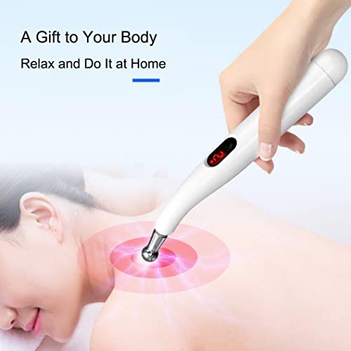 koouood Acupuncture Pen, 5-in-1 Pulse Massage Pen, USB Rechargeable Electronic Acupuncture Pen
