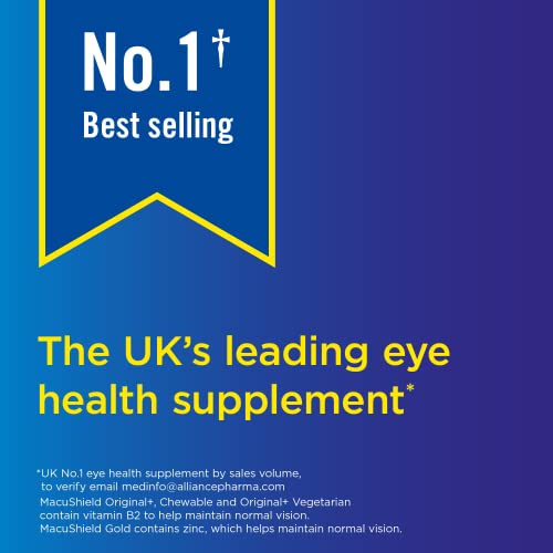 MacuShield Original Plus Capsules - 90 Day Pack, Eye Health Food Supplement containing