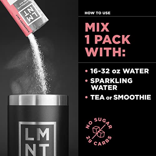 LMNT Zero-Sugar Electrolytes - Raspberry Salt - Hydration Powder Packets | No Dodgy