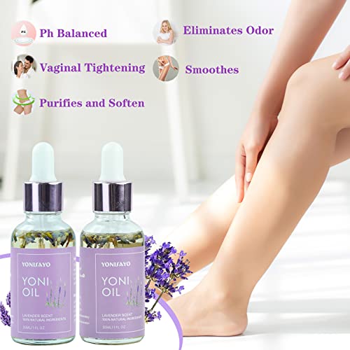 Yoni Wash Yoni Oil Yoni Soap Set, 5.29oz Yoni Soap Bar, 2 * 30ml Feminine Oil, 6.7 fl.oz Feminine Wash
