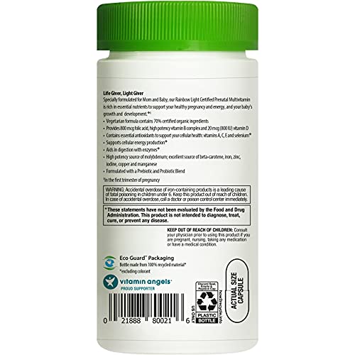 Rainbow Light Prenatal Multivitamin, Immune Support, 120 Capsules (Package May Vary)