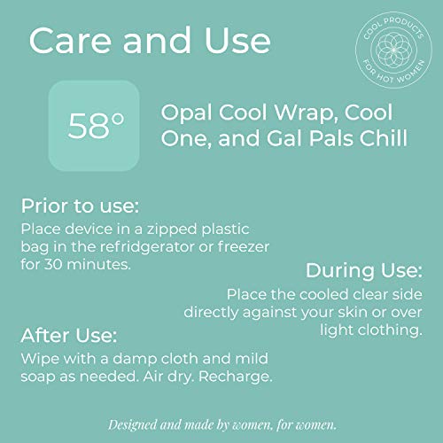 Opal Cool Wrap - Mist; Cool Pack Therapy for Hot Flashes, Night Sweats & MS; Refrigerated Wrap …