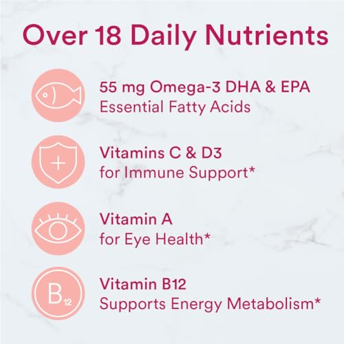 SmartyPants Teen Girl Multivitamin Gummies: Omega 3 Fish Oil (EPA/DHA), Vitamin D3