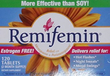 Enzymatic Therapy Remifemin Estrogen-Free Menopause Relief, 120 Tablets - Pack of 2