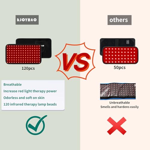 RJOYBAO Red Light Therapy Infrared Light Therapy Belt for Body,Red Light Therapy lamp