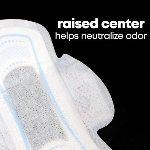 U by Kotex Balance Sized for Teens Ultra Thin Pads with Wings, Heavy Absorbency, 56 Count