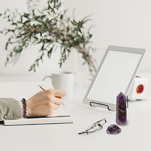 Goplemo Crystals and Healing Stones Gift Set, Amethyst Healing Crystals Set for Reiki Meditation