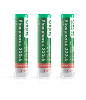 OLLOIS Phosphorus 200ck Organic, Lactose-Free, Kosher Homeopathic Medicine, 80 Pellets (Pack of 3)
