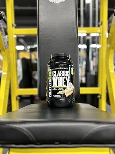 NutraBio Classic Whey Protein Powder- 25G Protein Per Scoop - Full-Spectrum Amino