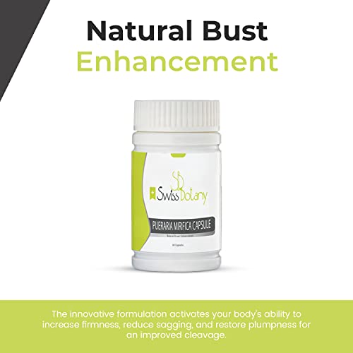 Swiss Botany Organic Pueraria Mirifica Breast Enhancement Pills for Women